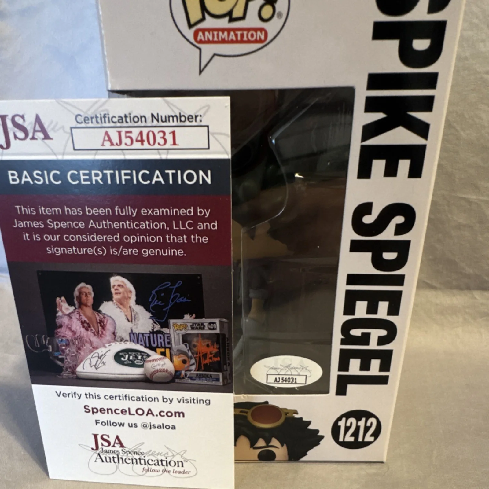 Spike — Funko Pop Cowboy Bebop Spike Spiegel Autographed JSA Certified #1212, image 5
