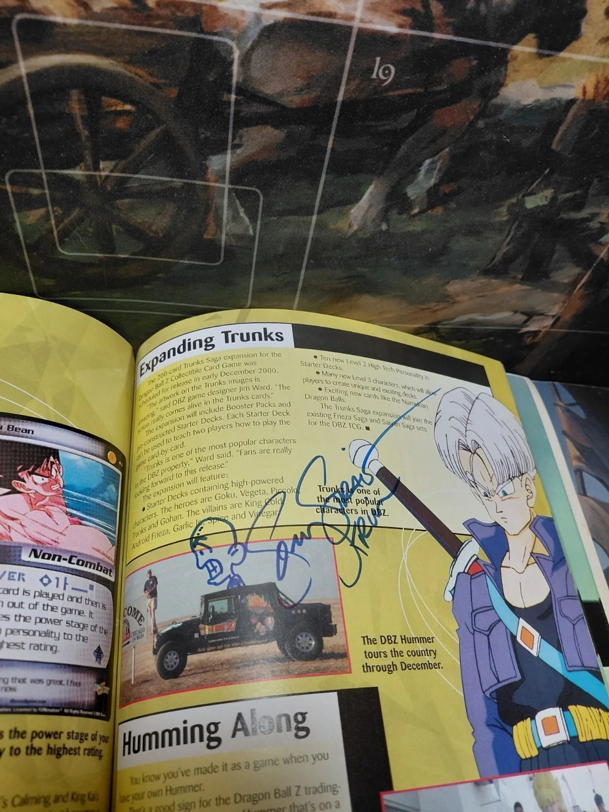 Sonny Strait Autographed and Sketch Pojo Dragonball Z Signed Magazine Krillin, изображение 4