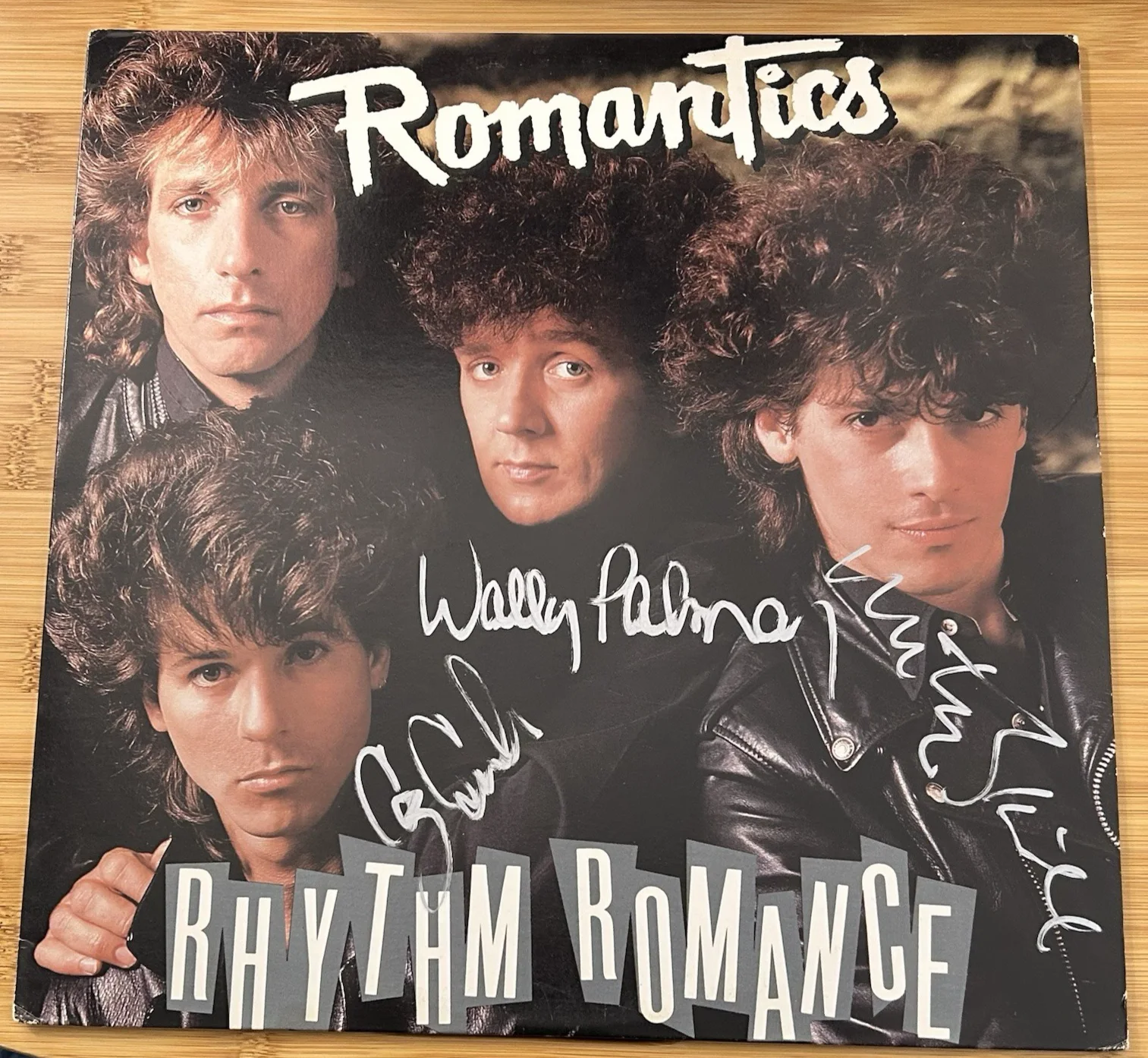 The Romantics "Rhythm Romance" Vinyl - Autographed/Signed - Wally Palmar + 2, image 2