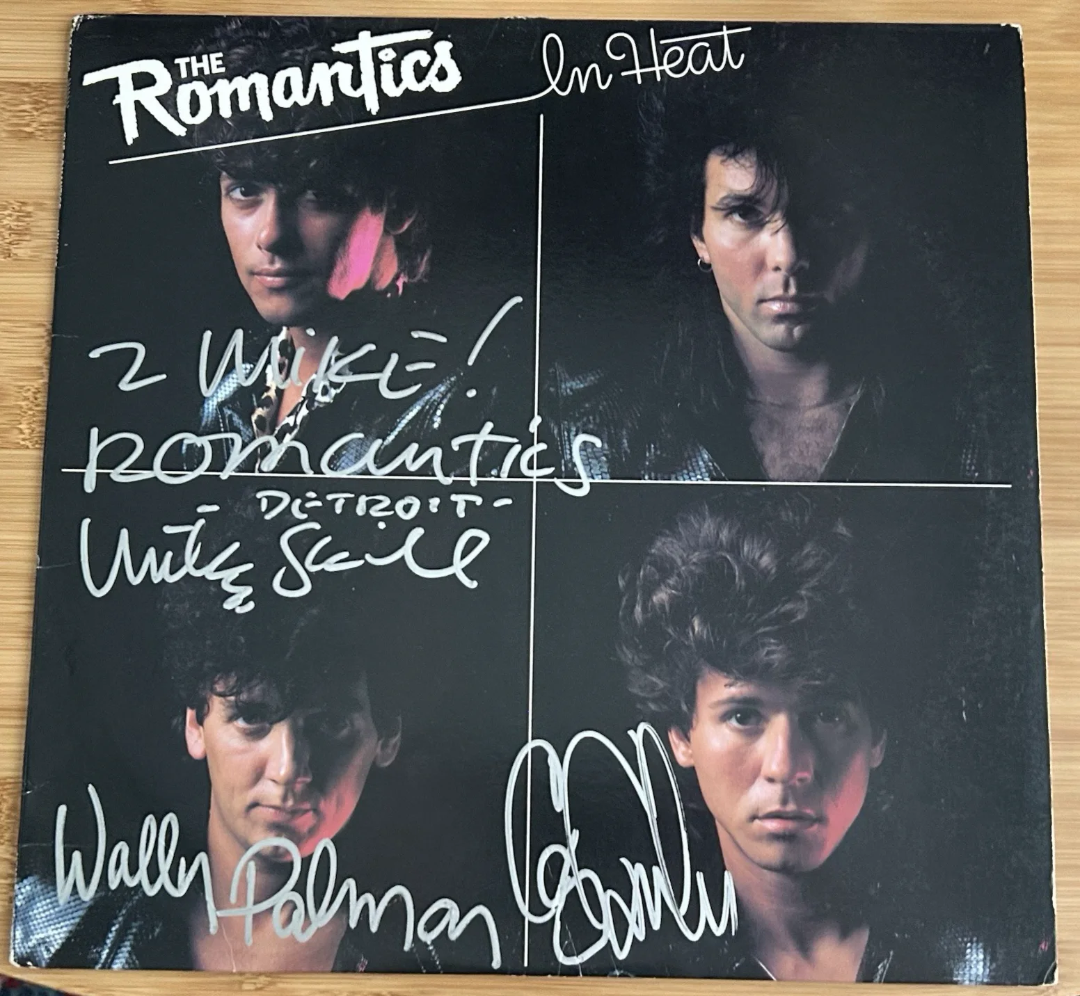The Romantics "In Heat" Vinyl - Autographed/Signed - Wally Palmar + 2, image 2