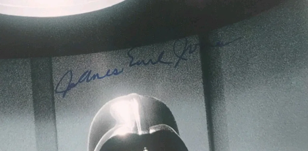 Mark Hamill & James Earl Jones Hand Signed Autograph Photo COA Star Wars, image 2