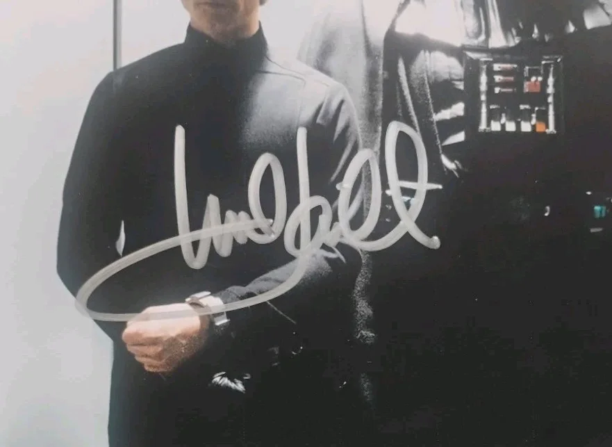 Mark Hamill & James Earl Jones Hand Signed Autograph Photo COA Star Wars, image 3