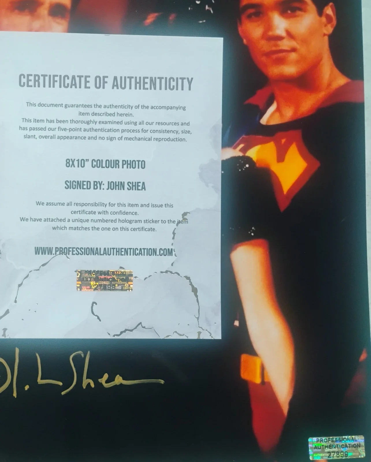 John Shea Hand Signed 8x10 Photo COA Lex Luthor, image 3