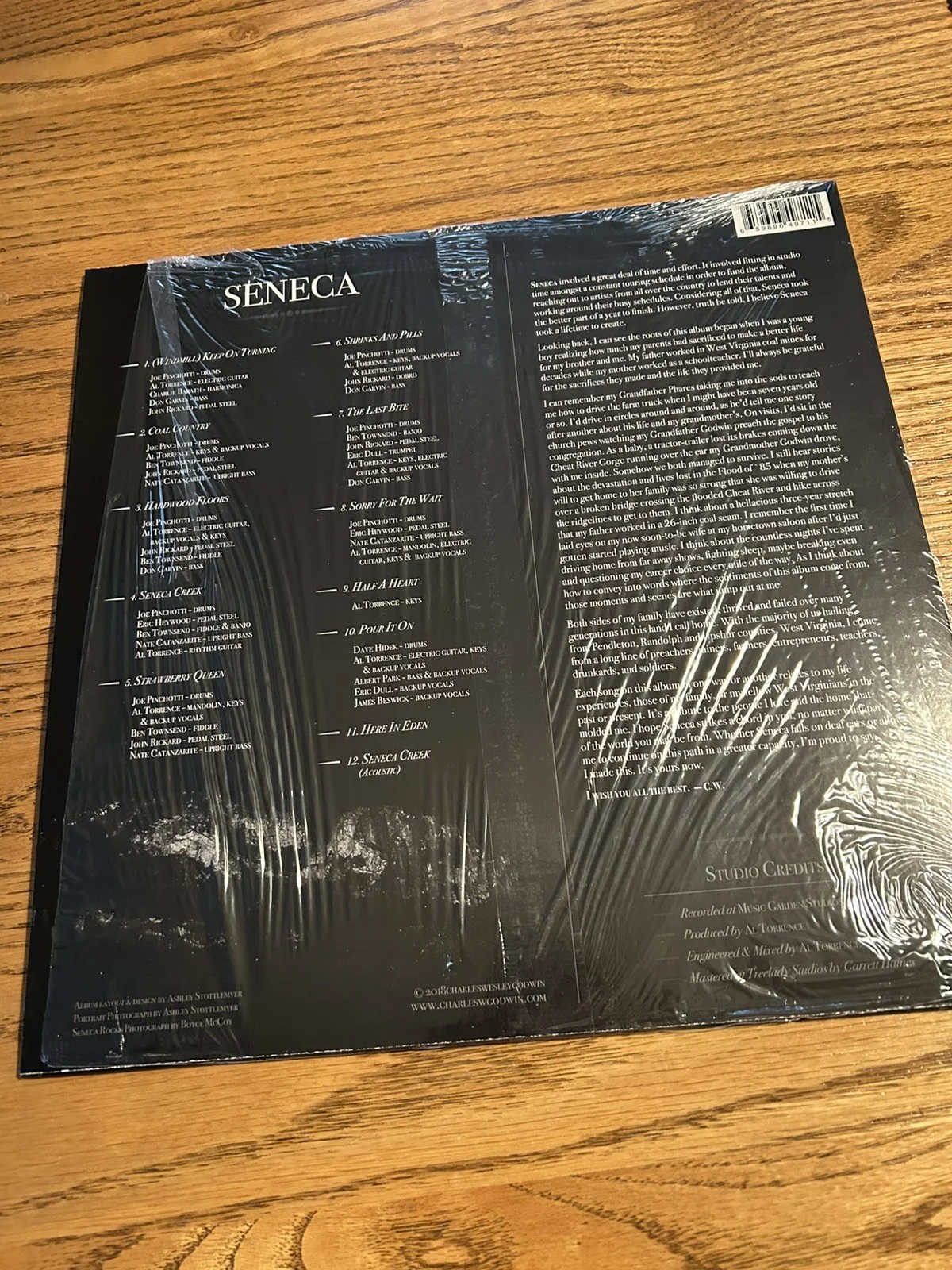 Charles Wesley Godwin - Seneca signed vinyl LP, image 5