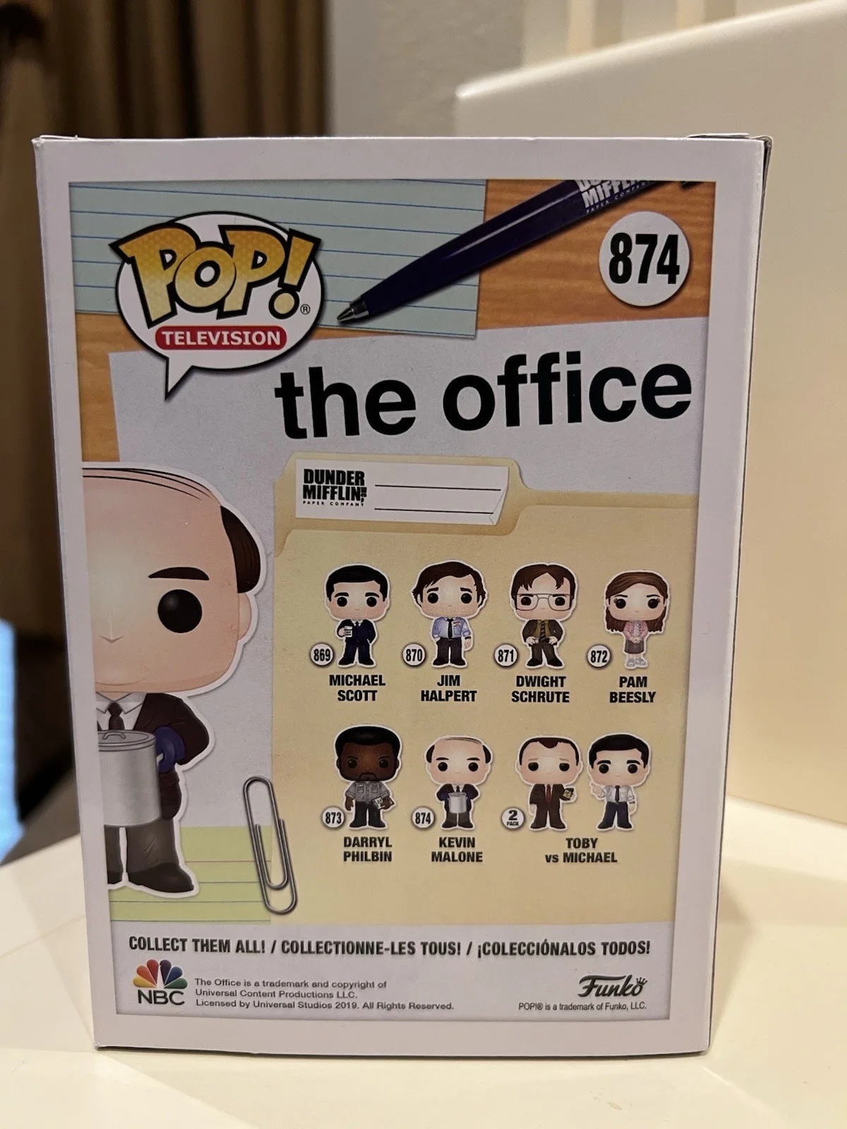 BRIAN BAUMGARTNER SIGNED KEVIN MALONE FUNKO POP 874 JSA COA THE OFFICE, image 3
