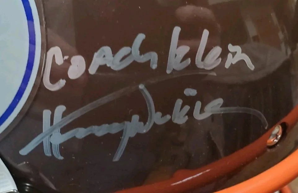 Henry Wrinkler — NICE Autographed Henry Winkler WaterBoy Football FS Helmet Coach Klein JSA COA, изображение 2