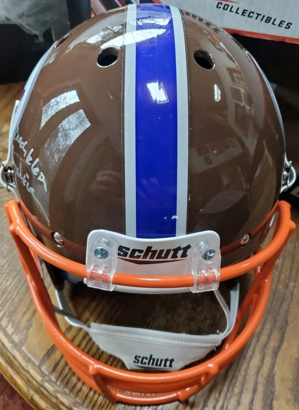 Henry Wrinkler — NICE Autographed Henry Winkler WaterBoy Football FS Helmet Coach Klein JSA COA, изображение 3