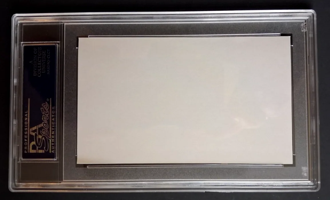 Angela Lansbury — Angela Lansbury Signed 3"x5" Encapsulated Index Card - PSA/DNA Authenticated, image 2