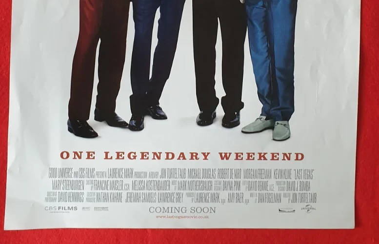 Last Vegas Film Poster 16x12 Robert De Niro Michael Douglas Morgan Freeman, изображение 2