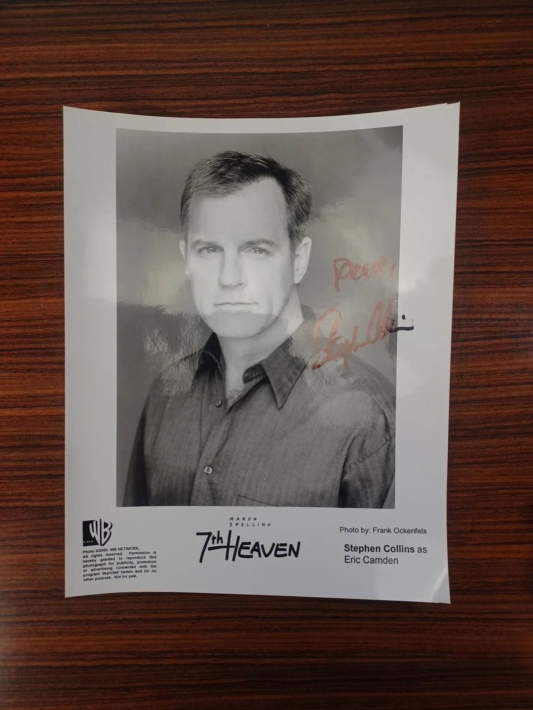 Shephen Collins — Stephen Collins Autograph Photo & COA Hand Signed 2000, image 4