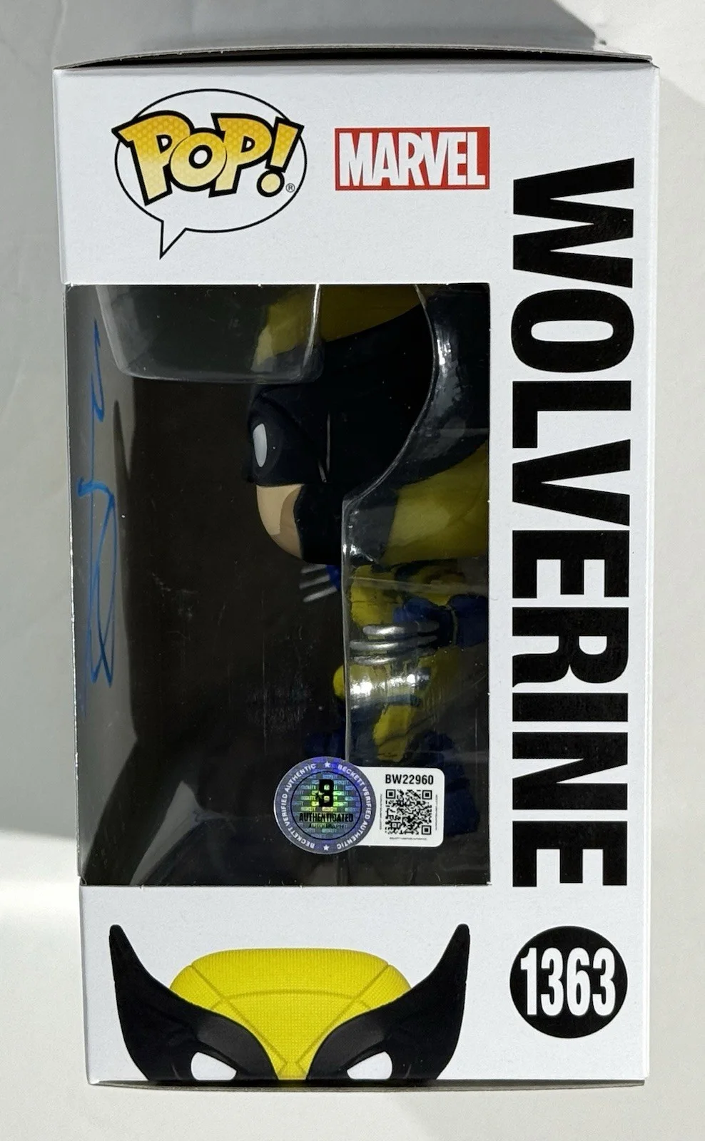 Hugh Jackman — Hugh Jackman signed Funko Pop Wolverine 1363 beckett coa + photo proof, изображение 3