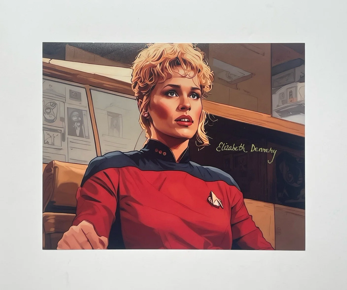 Elizabeth Dennehy — Elizabeth Dennehy Authentic Hand Signed 8x10 Photo Autograph, Star Trek