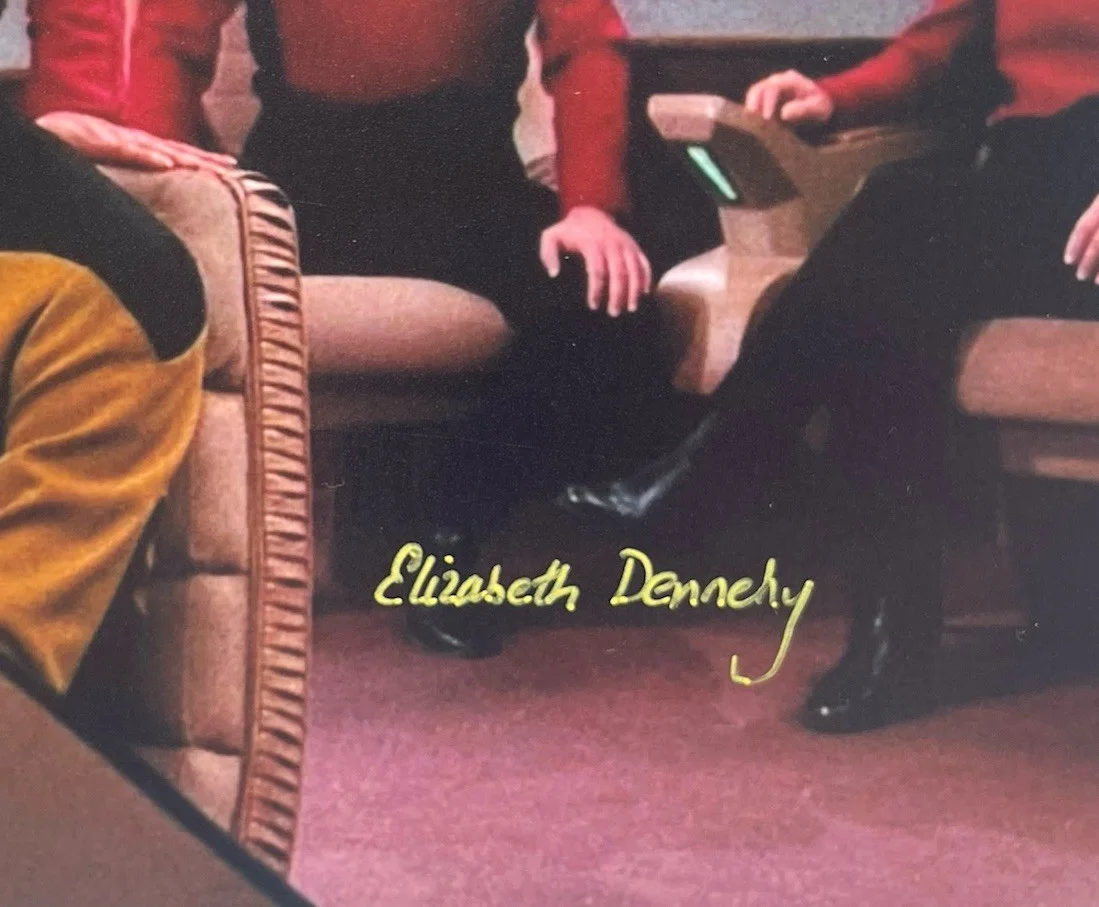 Elizabeth Dennehy — Elizabeth Dennehy Authentic Hand Signed 8x10 Photo Autograph, Star Trek, изображение 2