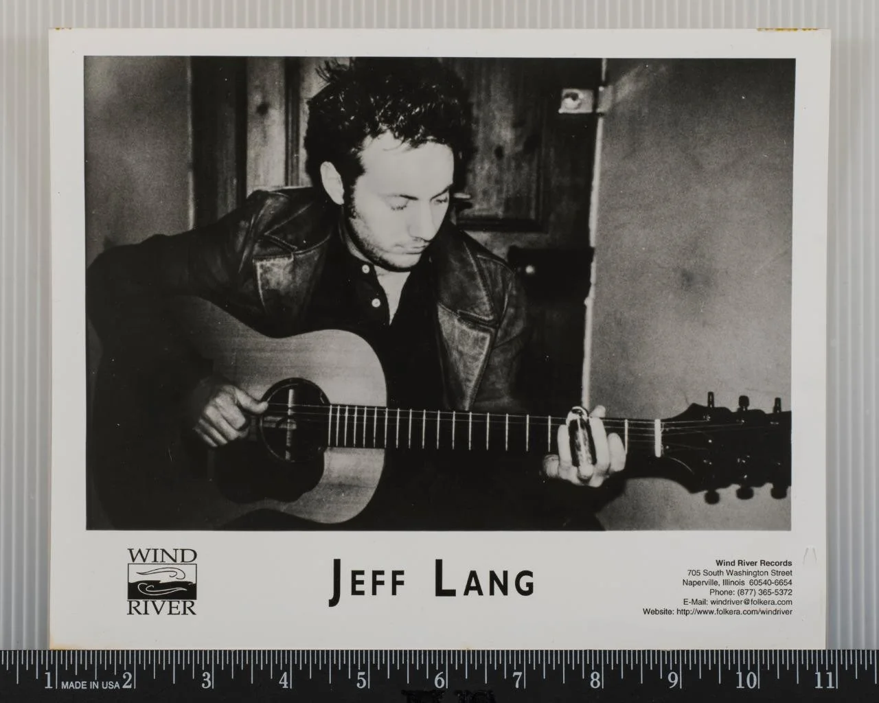 Jeff Lang Autograph Signed 8x10 B&W Promo Promotional Photo, изображение 2