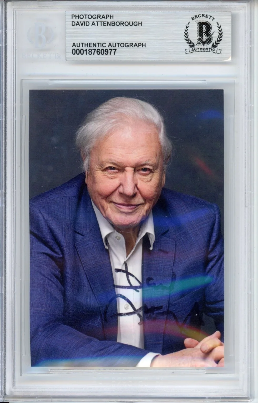David Attenborough — DAVID ATTENBOROUGH SIGNED PHOTO BAS BECKETT COA AUTOGRAPH PLANET EARTH TV HOST