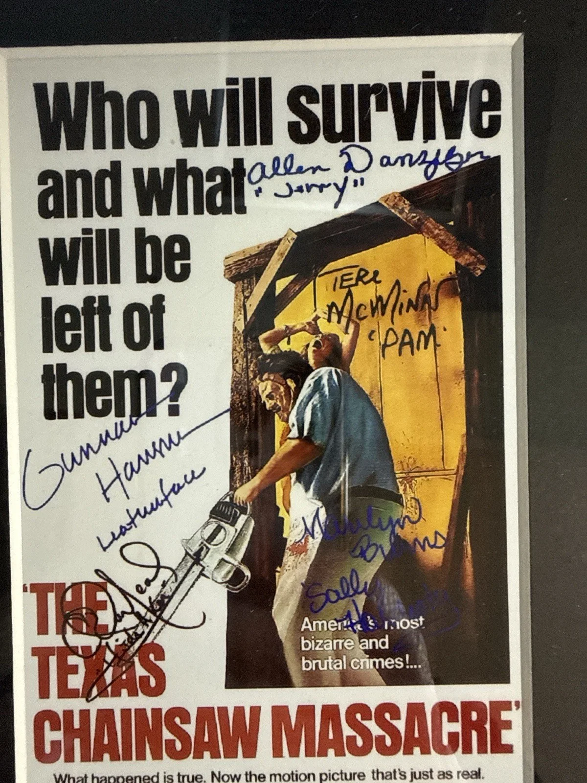 Texas Chain Saw Massacre 1974 Multi Signed Film Cell Display68/500 Gunnar Hansen, изображение 2
