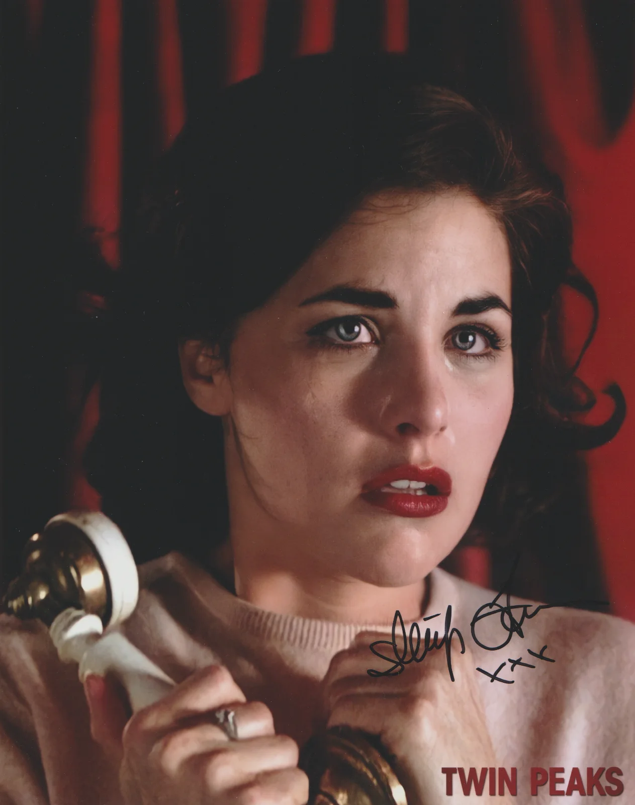 SHERILYN FENN — SHERILYN FENN TWIN PEAKS SIGNED 8X10 COLOR PHOTO AUTOGRAPH AUDREY
