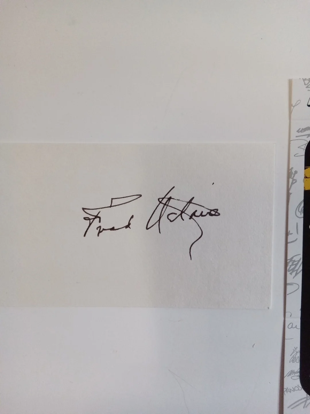 Fred Astaire Signed Cut Legenday Actor Dancer JSA Authenticated, image 2