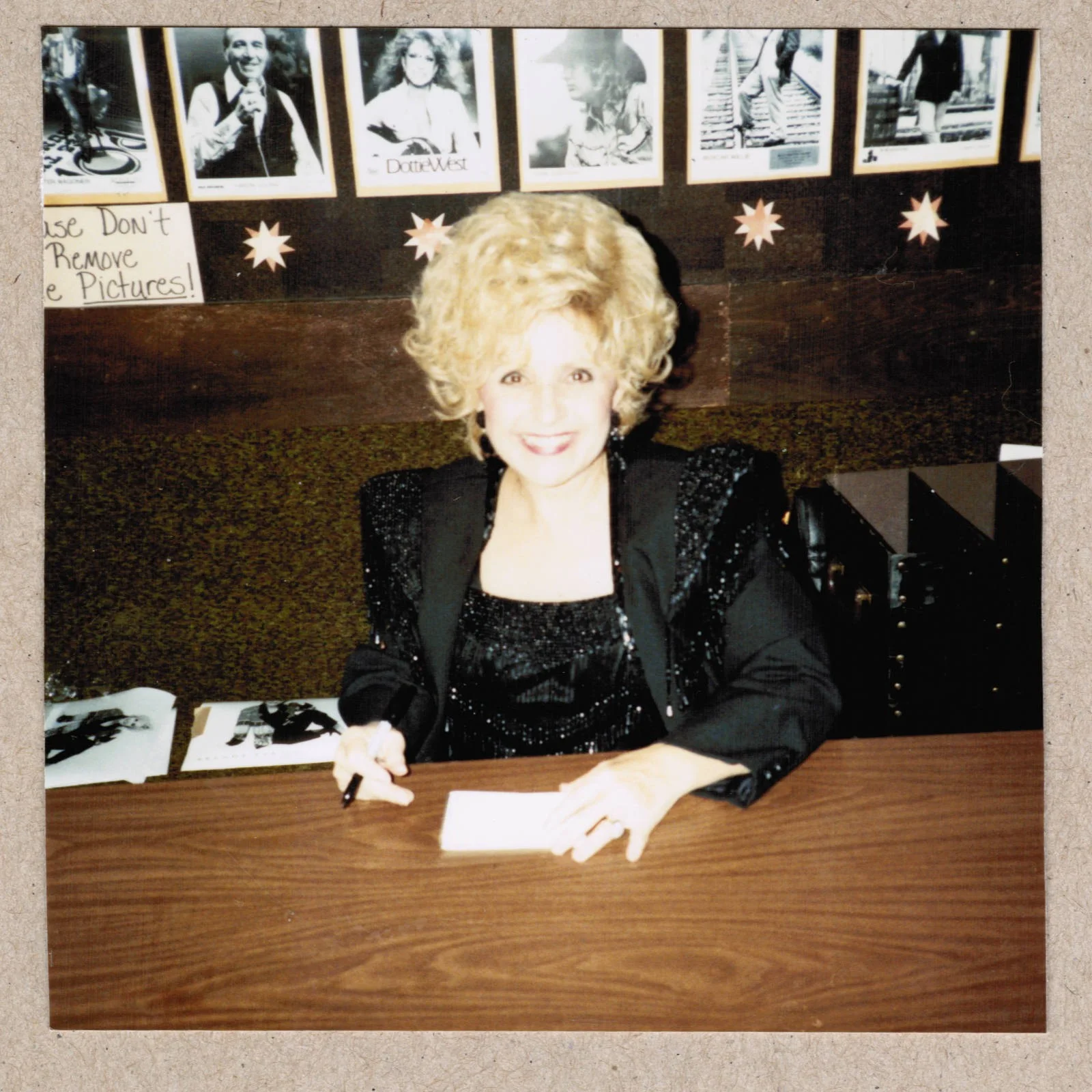 1991 Brenda Lee Signed Autograph w/Fan Taken 3.5 x 3.5 OOAK Photo Ticket Stub, изображение 3