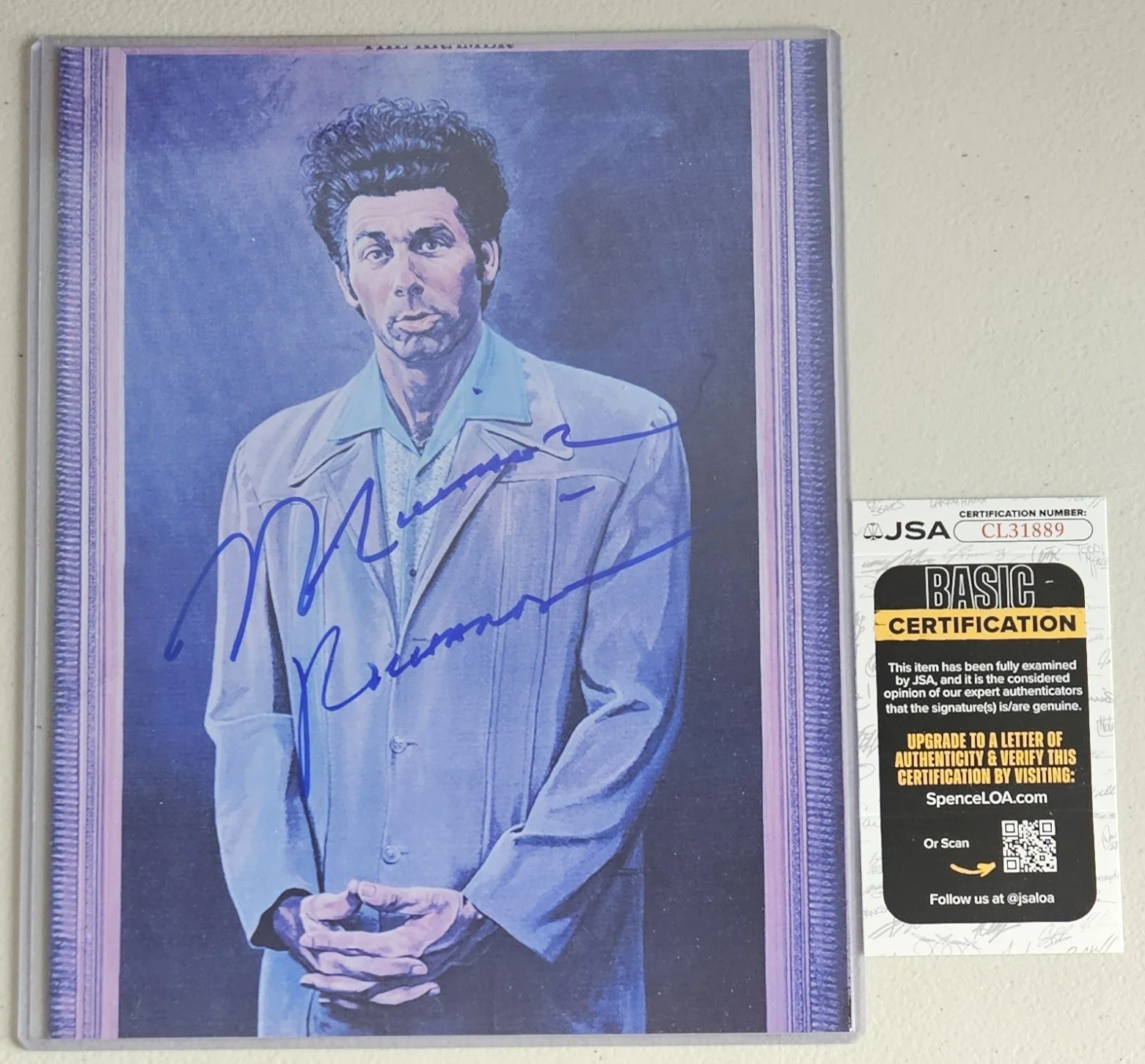 Michael Richards — SEINFELD - Michael Richards Signed "The Painting" 8"x10" Photo JSA COA psa bas