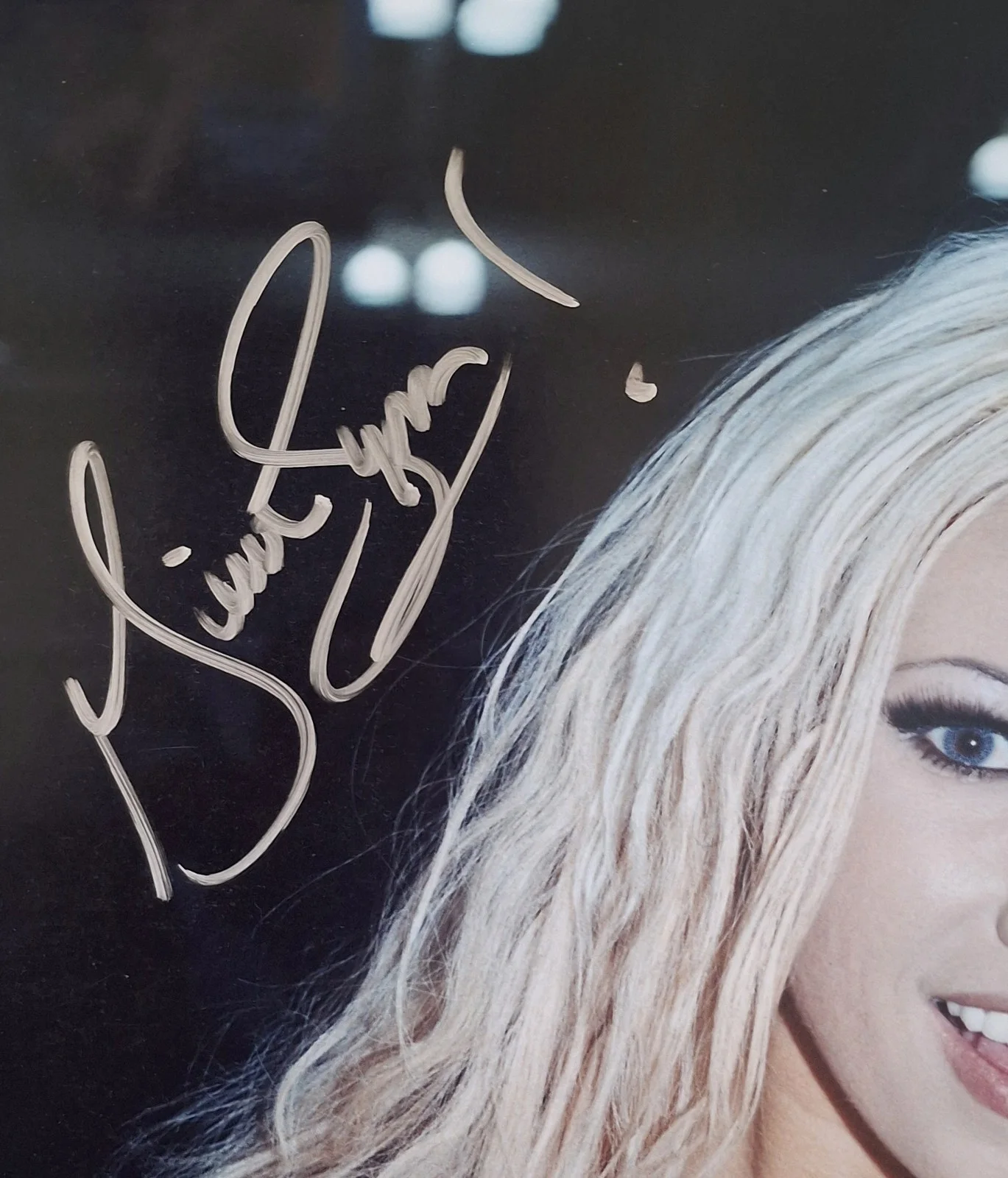 Gina LYNN Signed 8x12" PHOTO #2 - TopHeavy Blonde, image 2