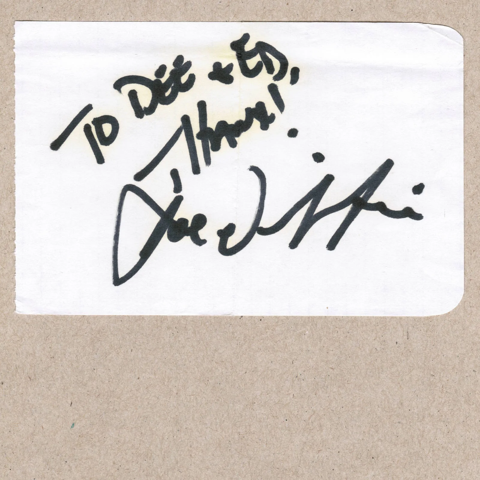1992 Joe Diffie Signed Autograph w/Fan Taken 3.5 x 3.5 OOAK Photo Ticket Stub, image 4