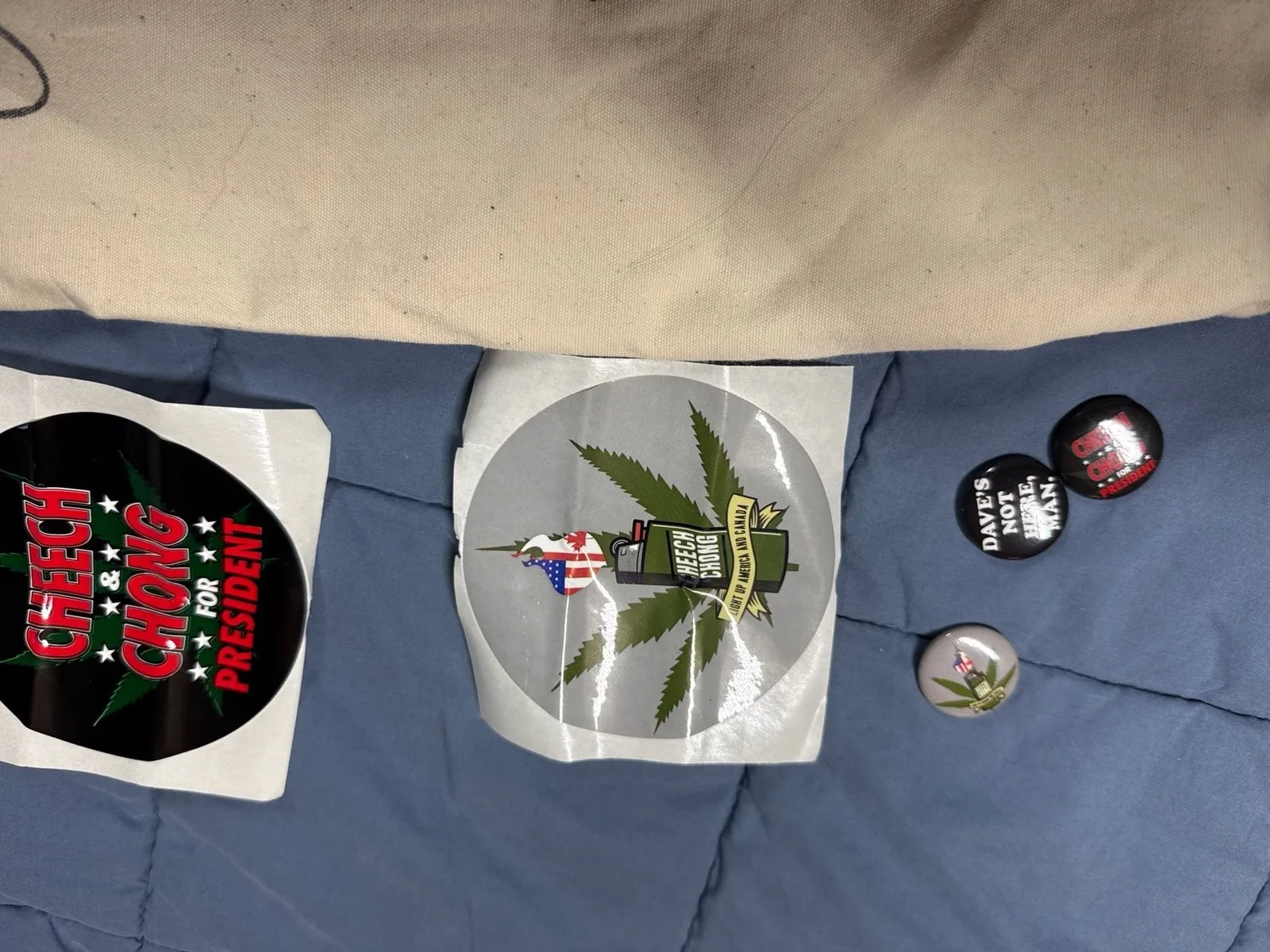 Signed Cheech & Chong Light Up America & Canada VIP Tote Bag and Merch Bundle, image 4