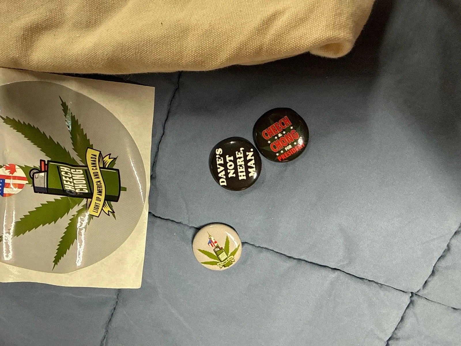 Signed Cheech & Chong Light Up America & Canada VIP Tote Bag and Merch Bundle, image 5