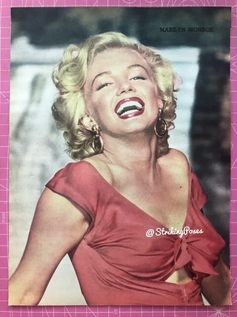 1950s Magazine Pictures MARILYN MONROE RARE 8x10'' clippings LOT x2/36, изображение 2