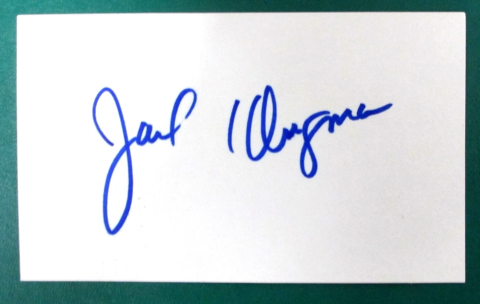 Jack Klugman Tony Randall — JACK KLUGMAN / TONY RANDALL (The Odd Couple) Autographs on 3 X 5 cards JDA #1, изображение 2