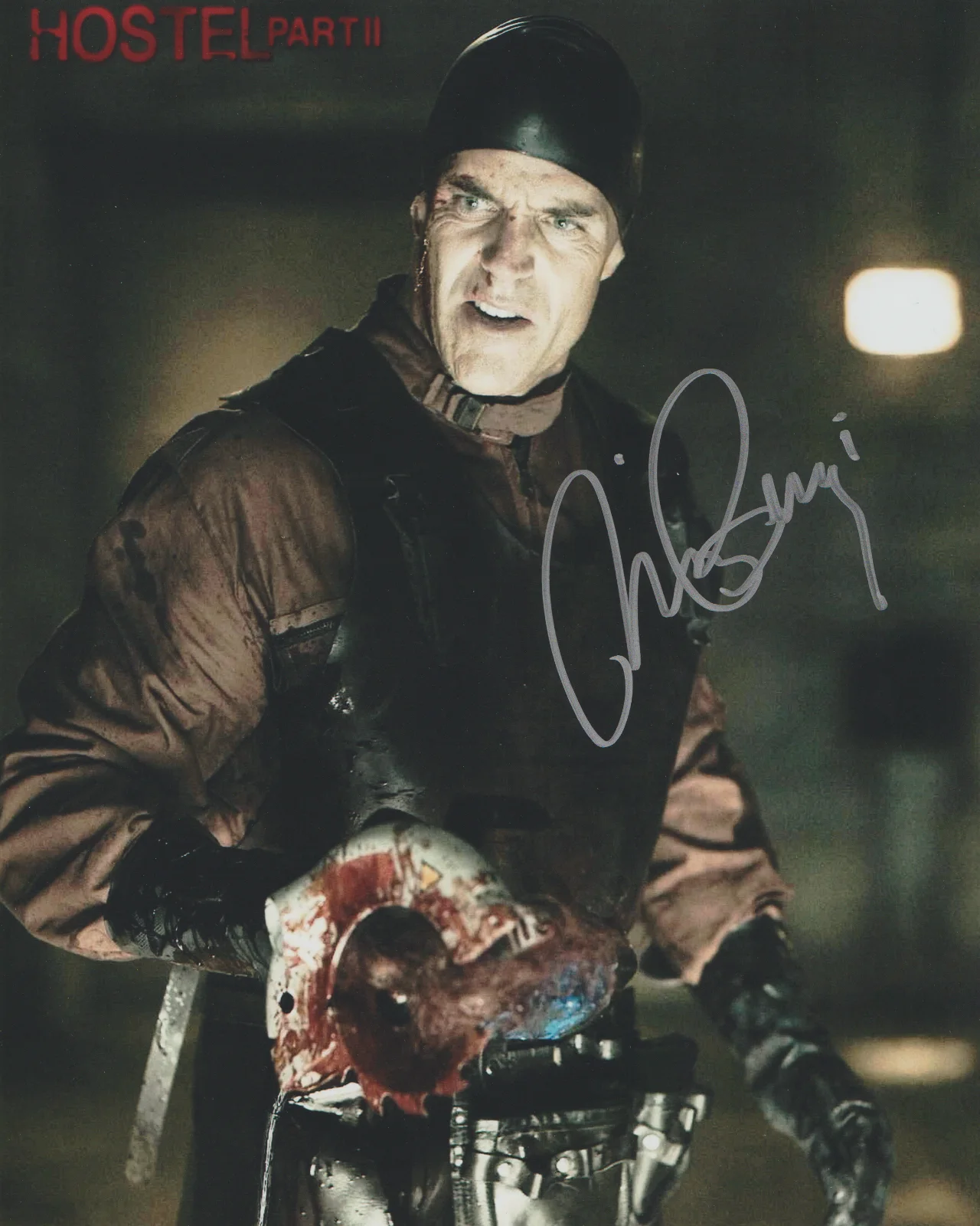 RICHARD BURGI — RICHARD BURGI SIGNED 8X10 COLOR PHOTO AUTOGRAPH HOSTEL PART 2 TODD