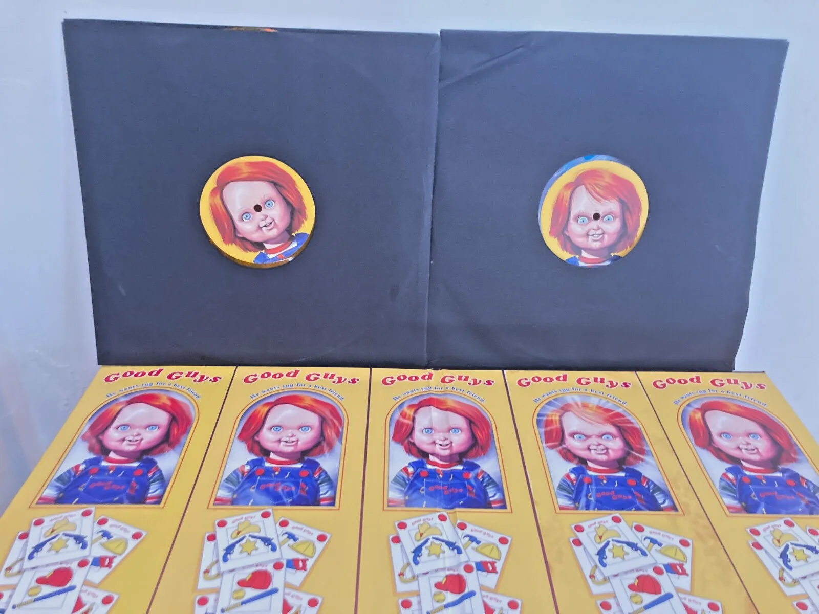 Child’s Play Soundtrack Double LP Coloured Vinyl Horror OST Chucky Inserts, изображение 5
