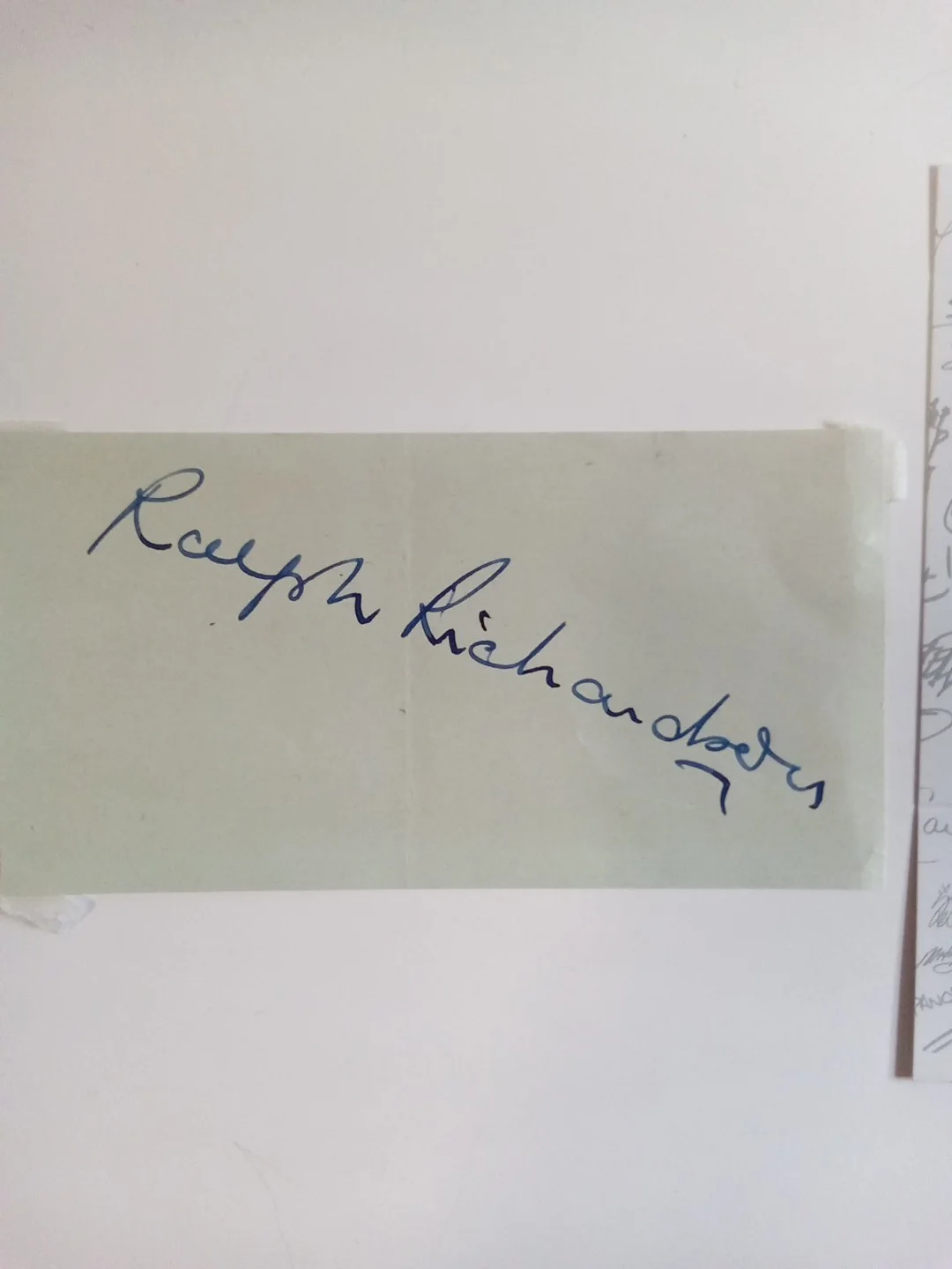 Ralph Richardson Signed Cut JSA Authenticated Doctot Zhivago Actor, image 2