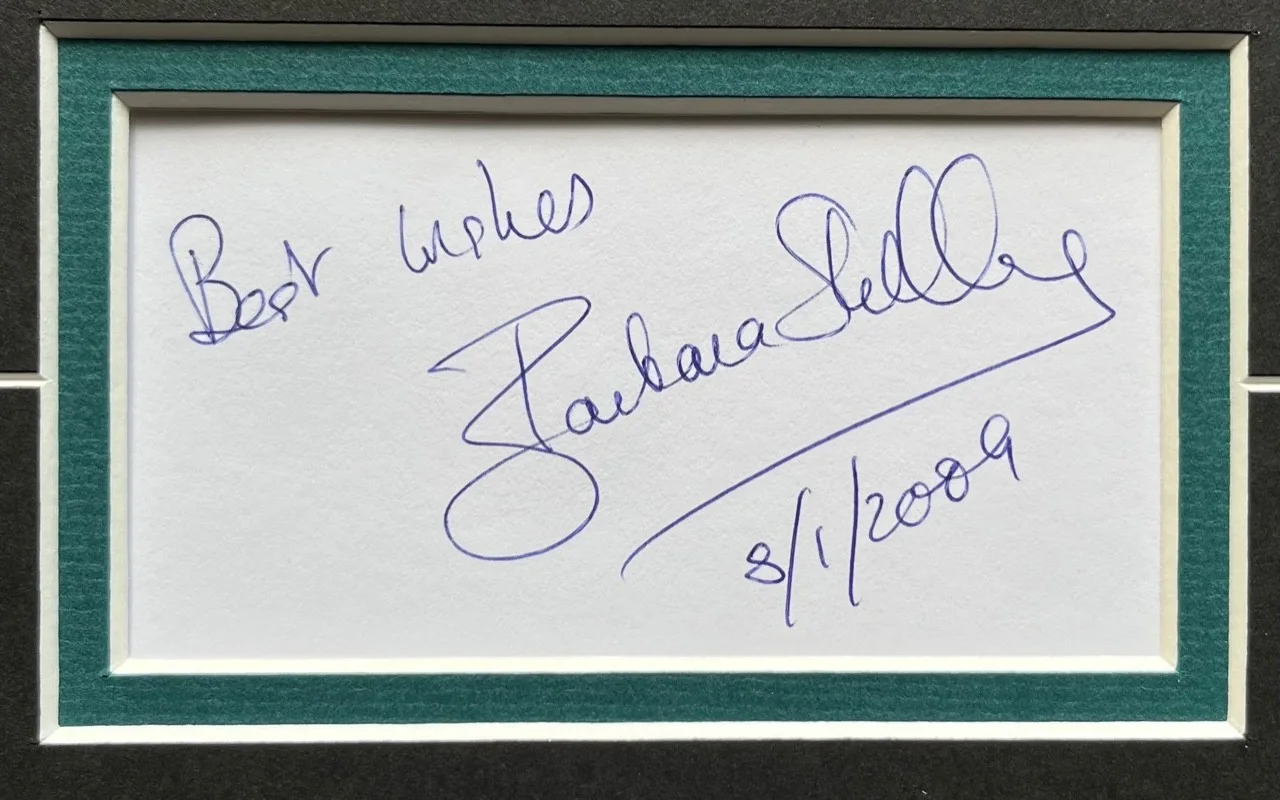 Barbara Shelley — Matted photo & CUT auto BARBARA SHELLEY signed "DRACULA, PRINCE of DARKNESS", image 3