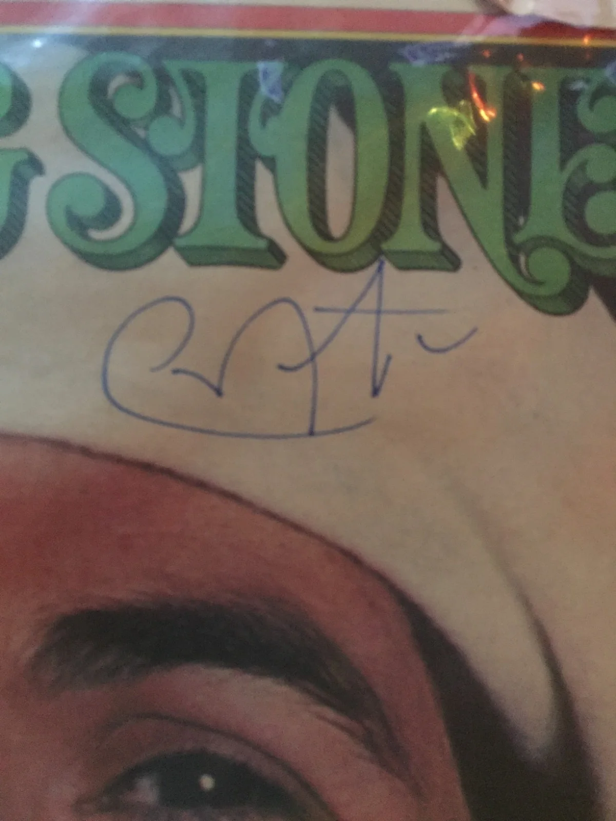 CARLOS SANTANA signed Rolling Stone Magazine, image 2