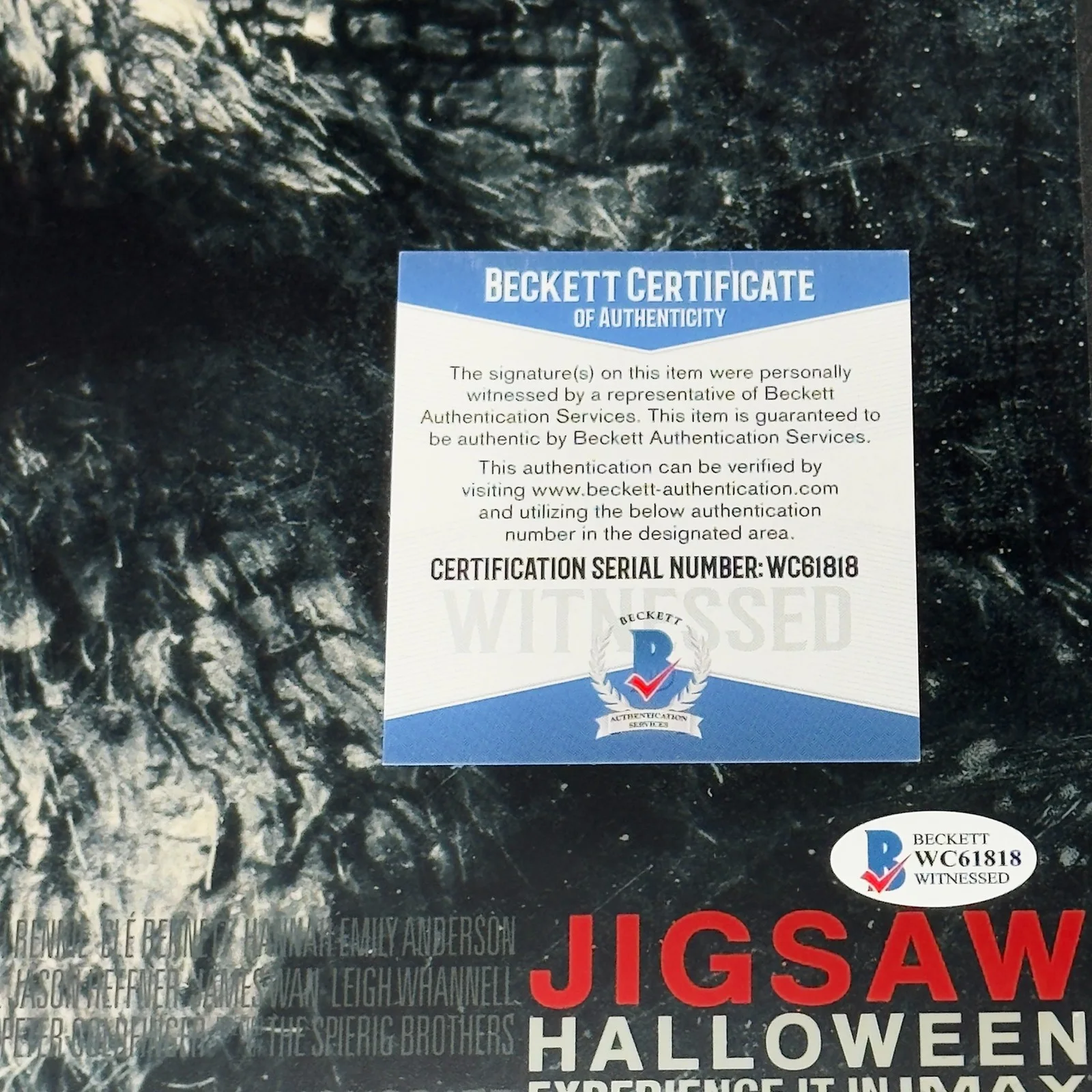 Tobin Bell — Tobin Bell Signed 12x18 Photo SAW Horror Jigsaw Beckett Authentic Autograph!, изображение 3