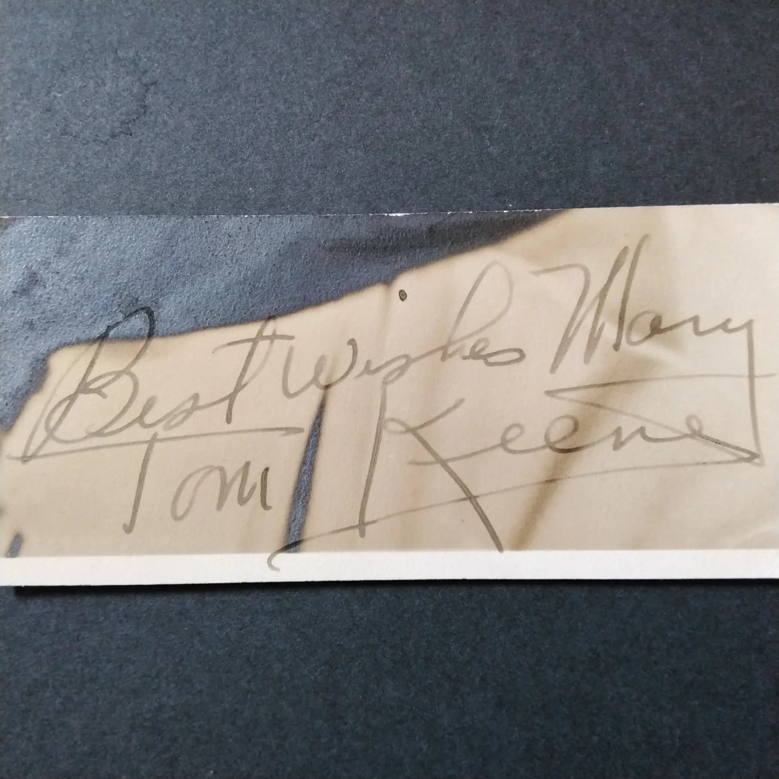 Tom Keene SIGNED Photo 30s Movie TV Actor Sky King Western Mail Come on Danger, изображение 3
