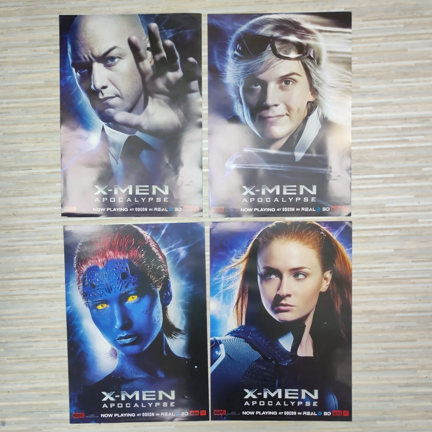 X-Men Apocalypse 2016 Set Of 4x A3 Movie Posters (Odeon), изображение 2