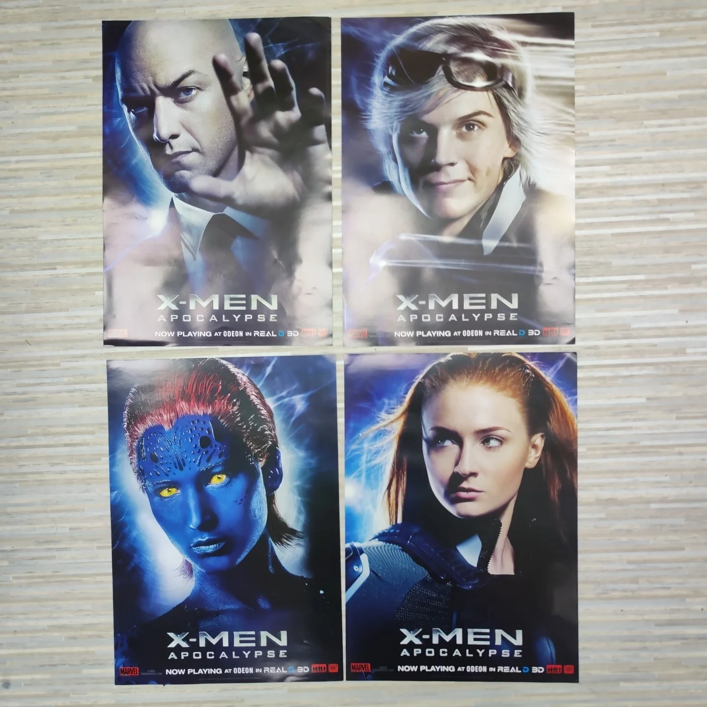 X-Men Apocalypse 2016 Set Of 4x A3 Movie Posters (Odeon), изображение 3