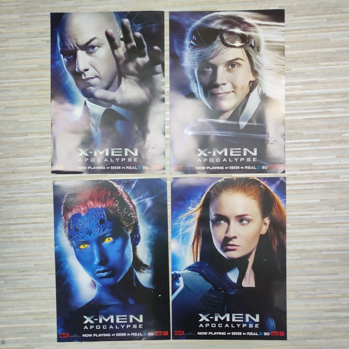 X-Men Apocalypse 2016 Set Of 4x A3 Movie Posters (Odeon), изображение 4