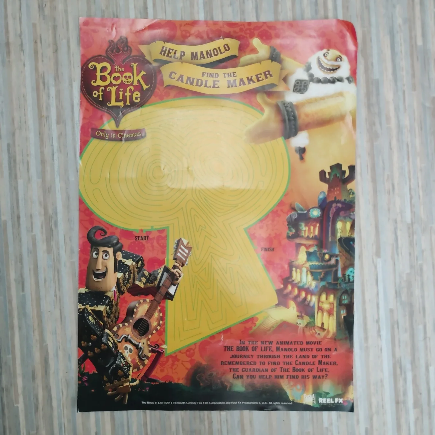 The book of life Original 1 Sheet Poster A3 movie double sided puzzles, изображение 4