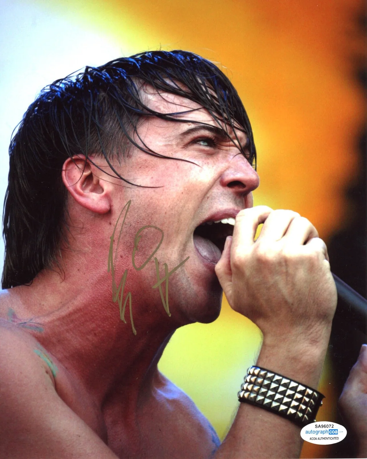 BEN KOWALEWICZ — Ben Kowalewicz signed "BILLY TALENT" 8x10 Photo d PROOF Autographed ACOA COA, изображение 3