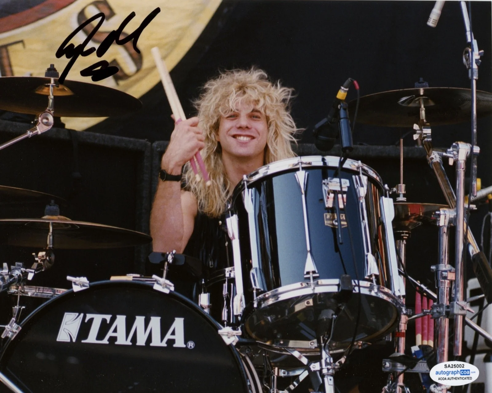 STEVEN ADLER — Steven Adler signed "GUNS N' ROSES" 8x10 Photo GNR c DRUMMER Autograph ACOA COA, изображение 3