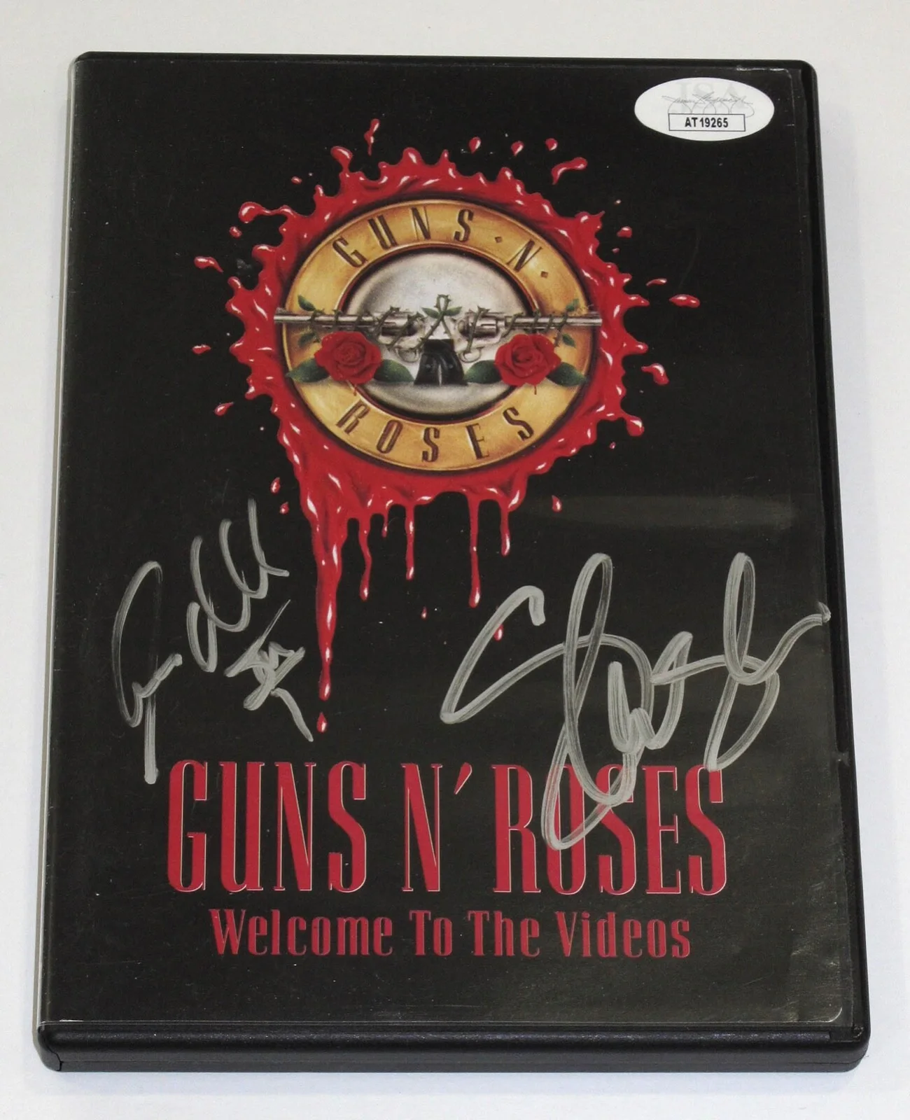 SLASH, STEVEN ADLER — Slash & Steven Adler signed GNR "GUNS N' ROSES" DVD Welcome To Videos JSA COA, изображение 5