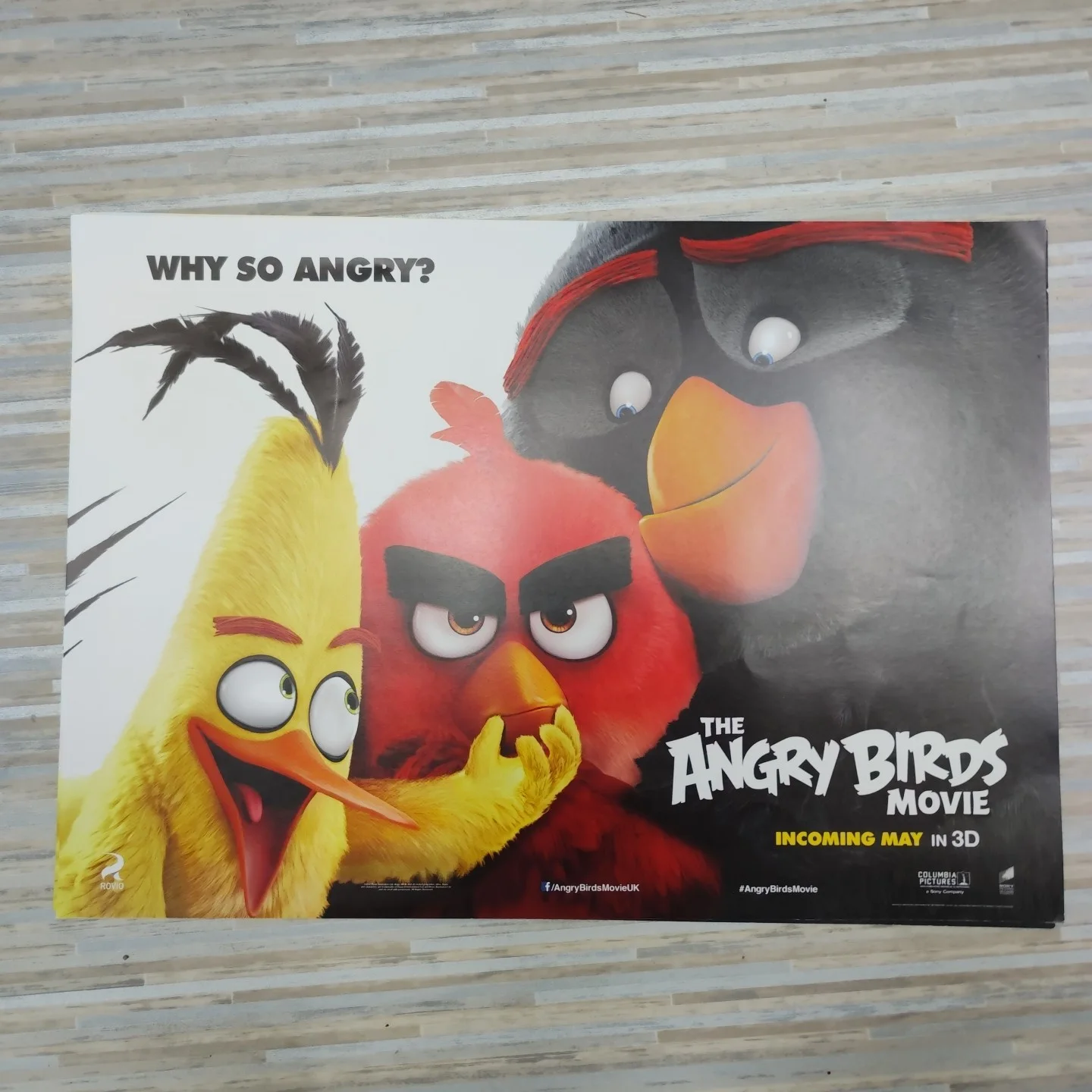 ANGRY BIRDS MOVIE 2016 (Face Quad) Danny McBride Sean Penn movie poster A3, изображение 3