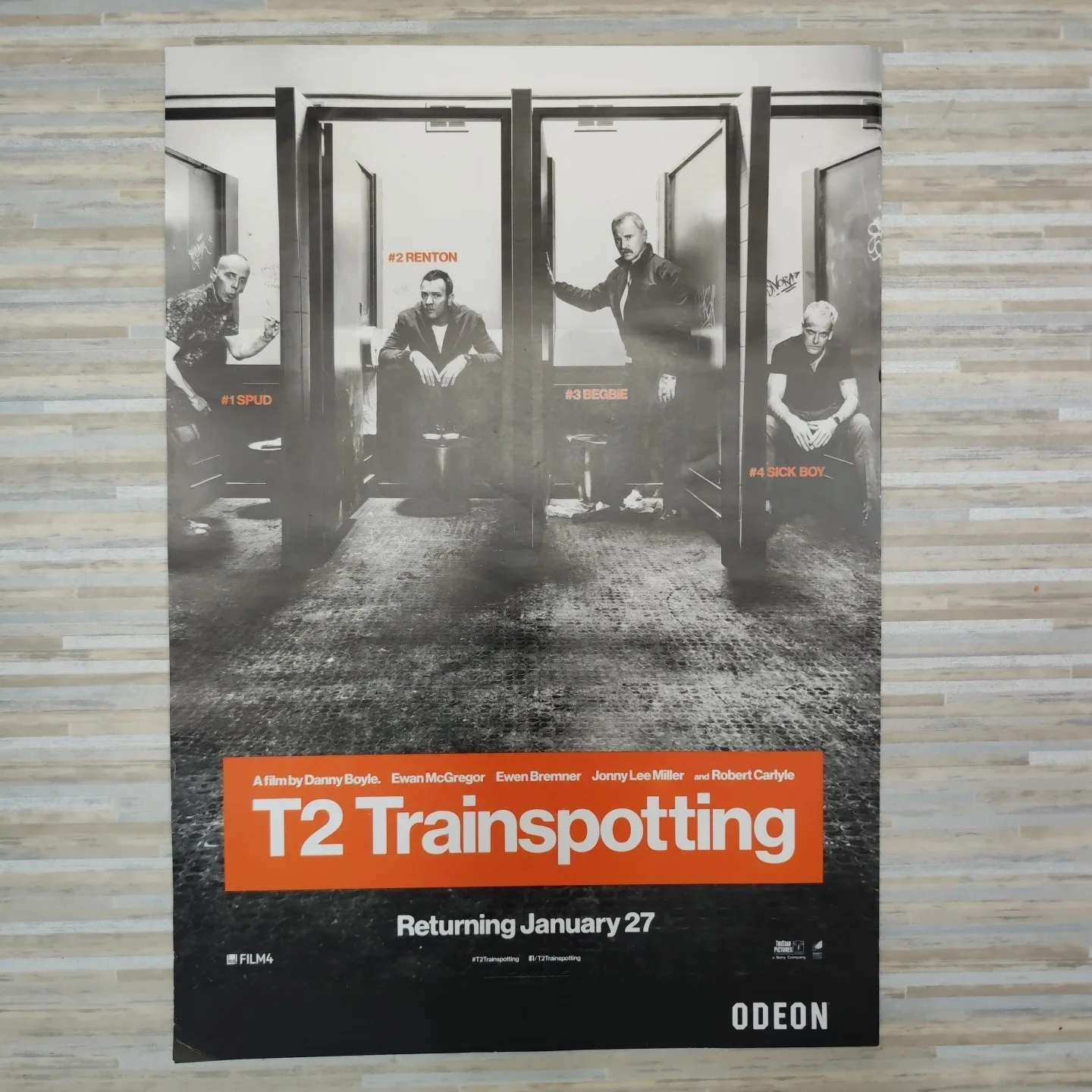 T2 TRAINSPOTTING 2017 movie poster Ewan McGregor Ewen Bremner A3, image 2