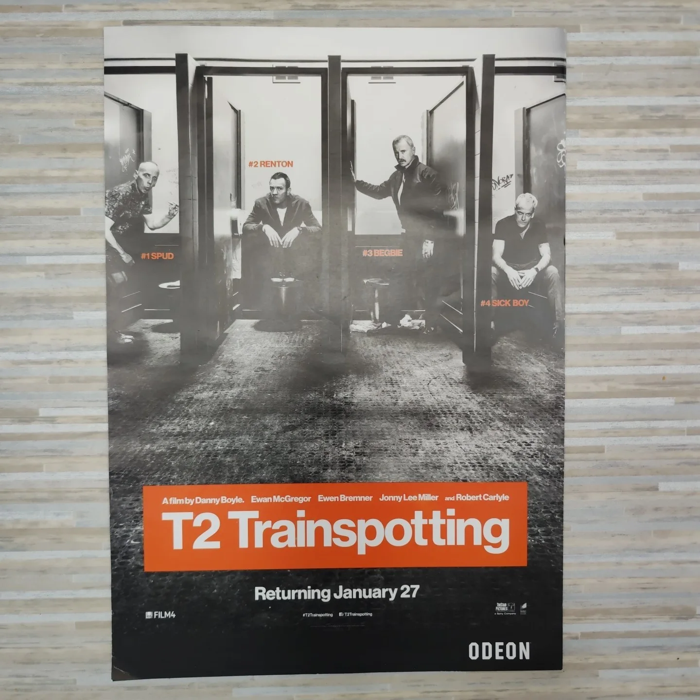 T2 TRAINSPOTTING 2017 movie poster Ewan McGregor Ewen Bremner A3, image 3