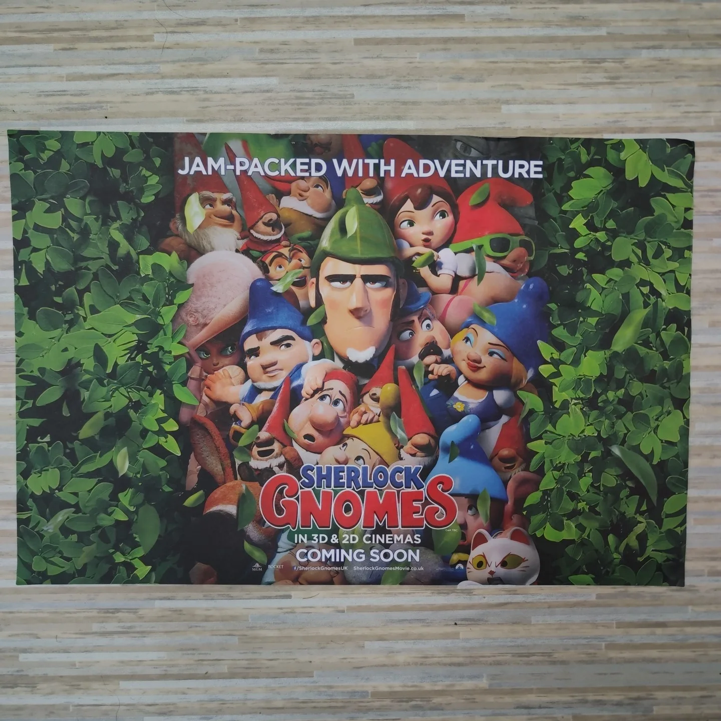 SHERLOCK GNOMES (2018) Cinema animated movie A3 30x42 cms approx, image 3