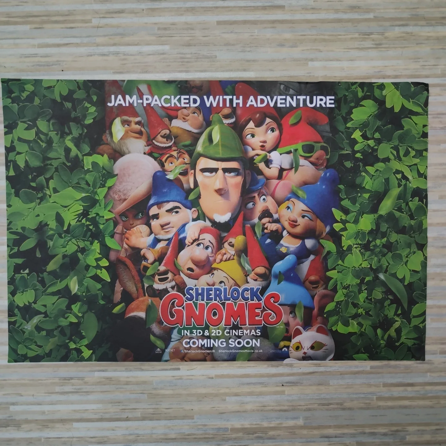 SHERLOCK GNOMES (2018) Cinema animated movie A3 30x42 cms approx, image 4