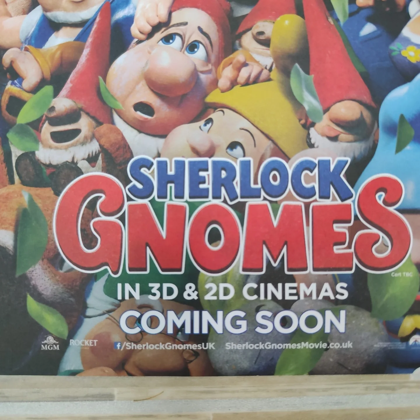 SHERLOCK GNOMES (2018) Cinema animated movie A3 30x42 cms approx, image 5